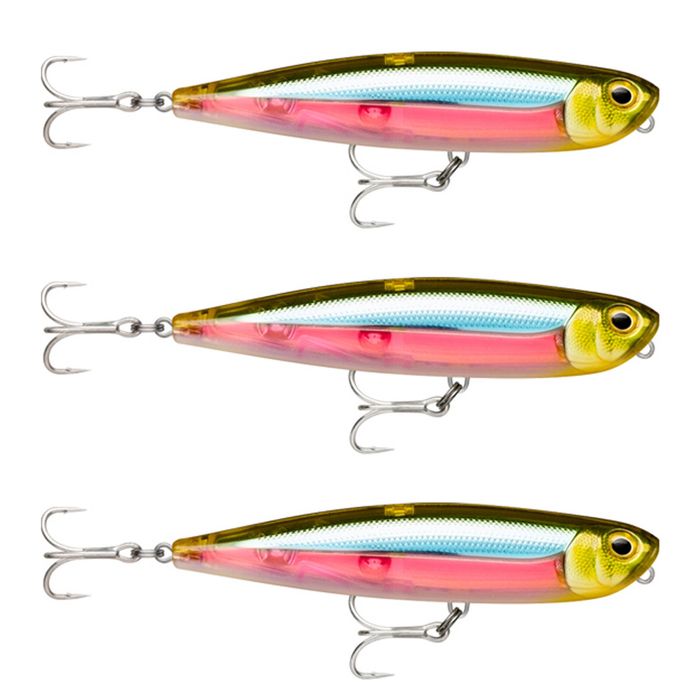 3x Rapala 11cm Precision Xtreme Pencil Saltwater Fishing Lures - Ghost Sandeel