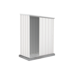 Absco Sheds 1.52 x 0.78 x 1.95m Surfmist Ezislider Single Sliding Door Garden Shed