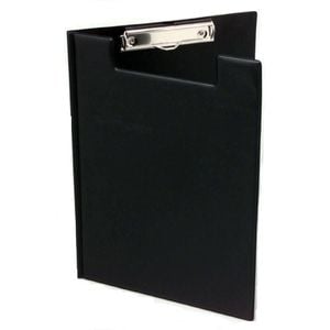 Marbig Plastic Clipfolder (Foolscap) (Black)