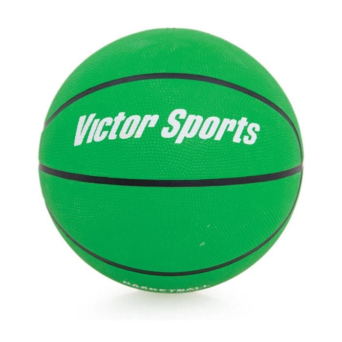 Victor Sports Heavy Duty Durable Rubber Basketball Green Size 6