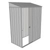 Build-a-Shed 1.5 x 0.8 x 2m Single Sliding Door Skillion Shed - Zinc