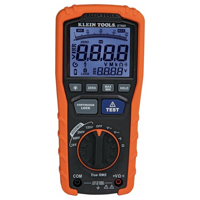 Klein Tools Insulation Resistance Tester ET600