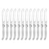 12pc Laguiole Silhouette 23.5cm Stainless Steel Cheese Knife - Silver
