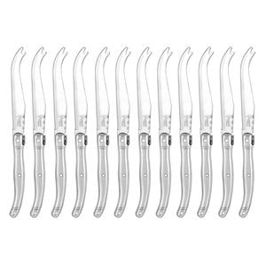 12pc Laguiole Silhouette 23.5cm Stainless Steel Cheese Knife - Silver