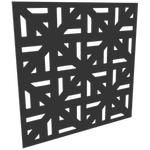 ProtectorAl 300-1200mm x 300-1200mm Dark Charcoal/Gloss White Mosaic Unframed Composite Deco Panel