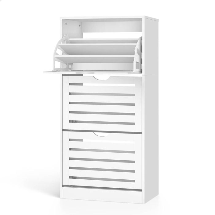 ALFORDSON Shoe Cabinet Storage Rack White