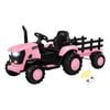 Mazam Kids Ride On Car Tractor 156 cm Remote Control Electric Pink