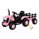 Mazam Kids Ride On Car Tractor 156 cm Remote Control Electric Pink