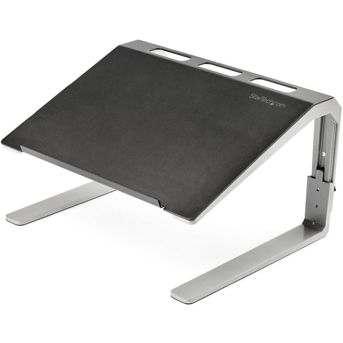 Startech.com Adjustable Laptop Stand - Heavy Duty Steel & Aluminum - 3 Height Settings - Tilted