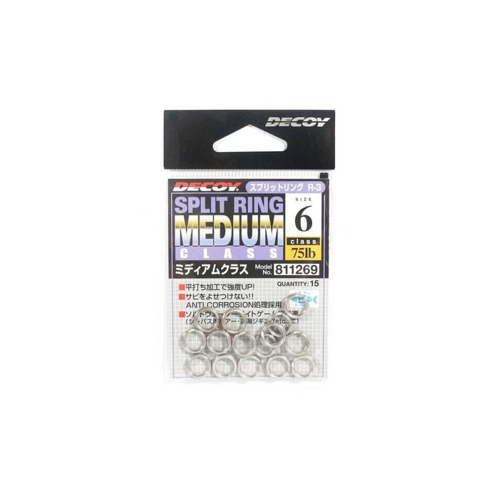 Decoy R3 Medium Class Fishing Split Ring 6