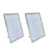 2PK SS Collective Silver Elegant Textured Twirl Rectangle Photo Frame 4x6