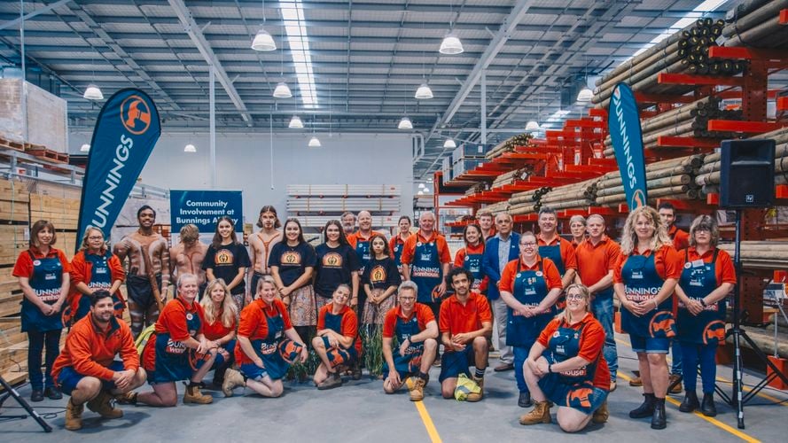 Team shot in store opening