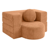 Familand 100cm Convertible Memory Foam Sofa Bed In Dark Khaki