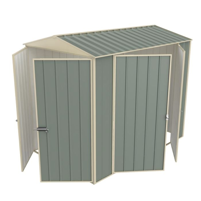 Build-a-Shed 1.5 x 2.3 x 2.3m Gable Double Hinged Side Door Shed - Green