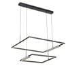 Telbix Zafra Contemporary Pendant Hanging Lamp Light Metal Aluminium Crystal Silicon Black Sand