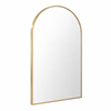 Barelli 900x600mm Signature High Specification Forma Brushed Brass Arch Framed Mirror