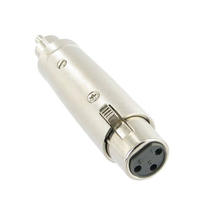 3 Pin XLR MIC female to RCA male Connector Adaptor Plug