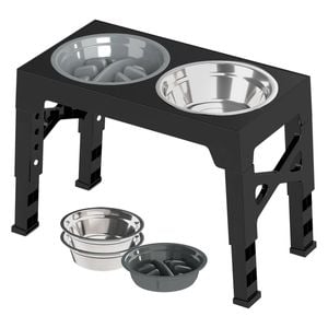 PaWz Adjustable Height Pet Feeder Bowl