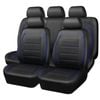 Catzon Pu Leather Car Seat Covers Full Set Universal Fit For Suvs Van Trucks-blue