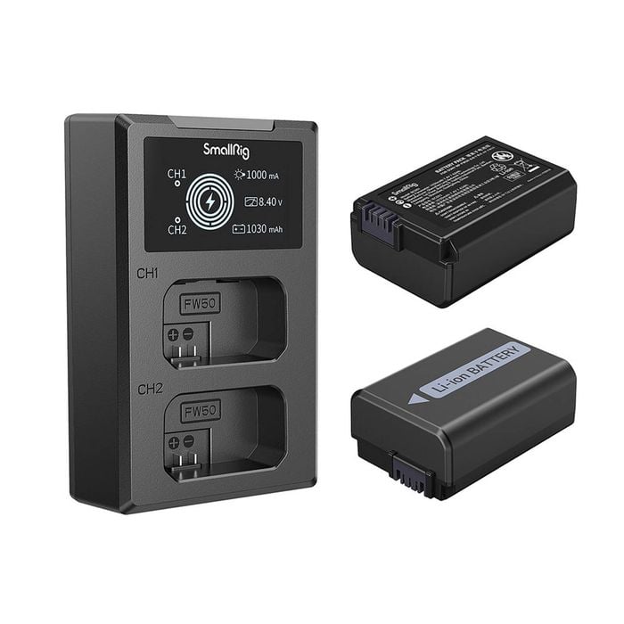 Smallrig Np-fw50 Camera Battery And Charger Kit