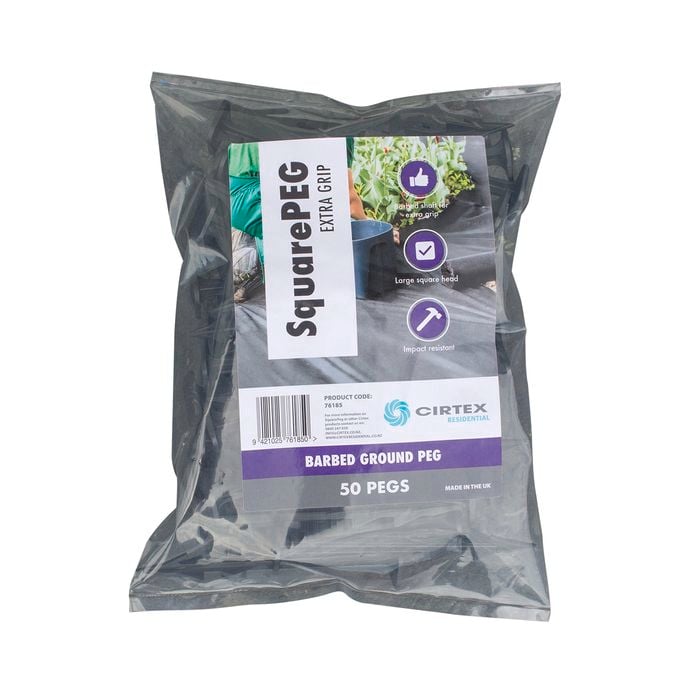 Strol SquarePeg Barbed Weedmat Pin - 50 Pack