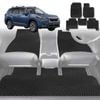 6D Diamond Car Floor Mats for Subaru Forester 2018-2025-Full Set-Black-Outback GT