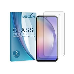 2 Pack MEZON Samsung Galaxy A54 5G Clear Tempered Glass Screen Protectors
