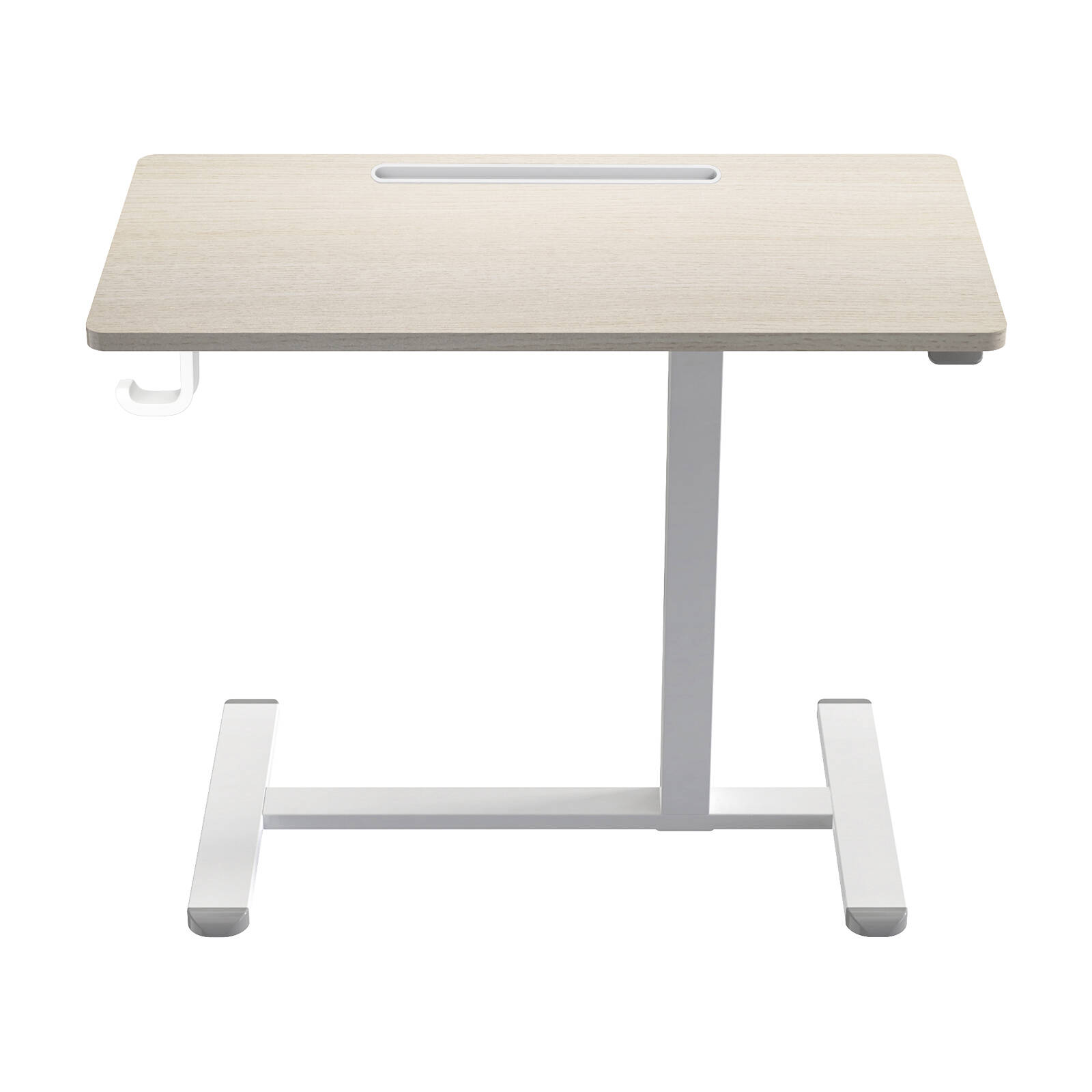 Altus Mobile Standing Desk with Wheels Pneumatic Over Bed Table Bunnings Australia