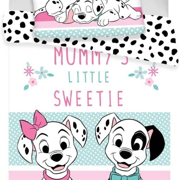 Disney 101 Dalmatians Sweetie Quilt Cover - Toddler Bed Size