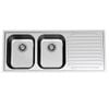 Clark Monaco Double Left Hand Bowl Sink With 1 Tap Hole