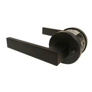 Miles Nelson Matte Black Skyler Privacy Lever Set
