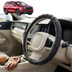 Australian Goose Steering Wheel Cover for Holden Acadia 2018 - 2021 (AC) Circle Black