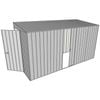 Build-a-Shed 1.5 x 3.7 x 2m Single Sliding Side Door Skillion Shed - Zinc