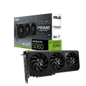 Asus Nvidia Geforce Prime-rtx5060-8grtx5060 8gb Gddr7 2497 Mhz Boost Clock, Ram 28gbps, 613 Ai Tops, Digital Max Resolution
