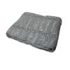 Bloomington Cable Grey Knitted Throw Rug