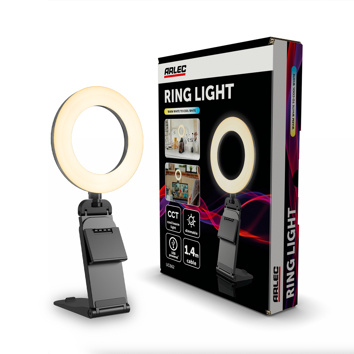 Arlec 12cm CCT Streaming Ring Light - Bunnings Australia