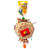 Avi One Bird Toy Basket W Palm Flowers 12.5 X 22cm (22653)
