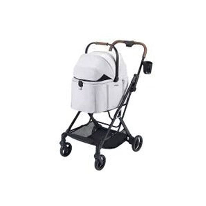 Ibiyaya Tinker Detachable Pet Stroller/carrier For Dogs/cats Small Silver Grey
