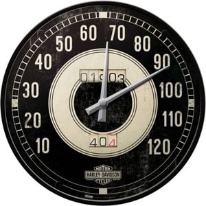 Nostalgic Art 30cm Harley-Davidson Speedo Round Wall Clock
