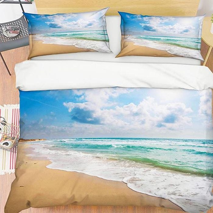 3D Seaside Beach 087 Bedding Set Pillowcases Quilt Duvet Cover Set Queen King
