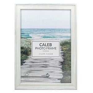 Unigift Caleb Wooden/Glass Picture Photo Frame A4 21x29.7cm Grey/Cream