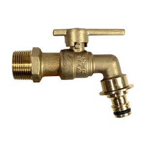 FIX-A-TAP 19mm 3/4" Lead-free Brass Quarter Turn Tap 'N' Snap Garden Tap