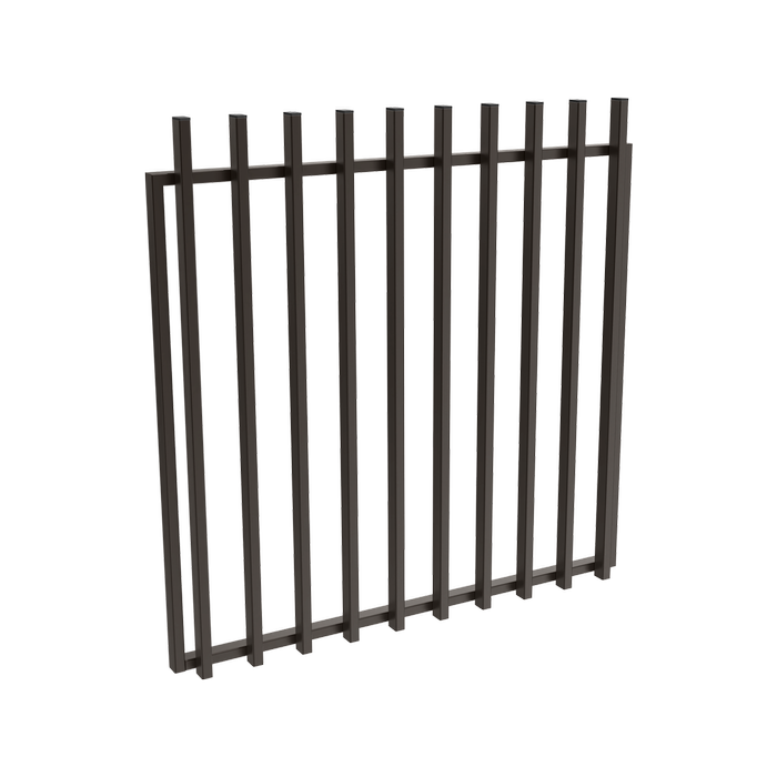 ProtectorAl 800 - 1200 x 1200mm Black Aluminium Batten Pool Gate