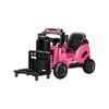 Mazam Ride-on Forklift Electric Car Toy 12v W/ Lift/load Rechargeable Pink