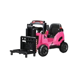 Mazam Ride-on Forklift Electric Car Toy 12v W/ Lift/load Rechargeable Pink