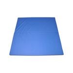 Blue 120cm x 120cm x 5cm Gymnastics Mat - 2-Piece Folding Gym Exercise Yoga Mat