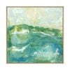 Artey | Turquoise Sea II - Framed Canvas - Natural Frame - 84 x 84cm