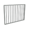 ProtectorAl 800 - 1200 x 900mm Palladium Silver Aluminium Garden Gate Flat Top
