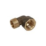 Brasshards 15mm Brass Male / Female Threaded Elbow