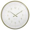 NeXtime Galaxy Large Wall Clock White 76.8x76.8x5.5cm Brushed Gold Case